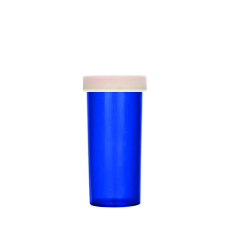 Push & Turn Child Resistant Bottles - Blue - 13 dram (320 units/Box)