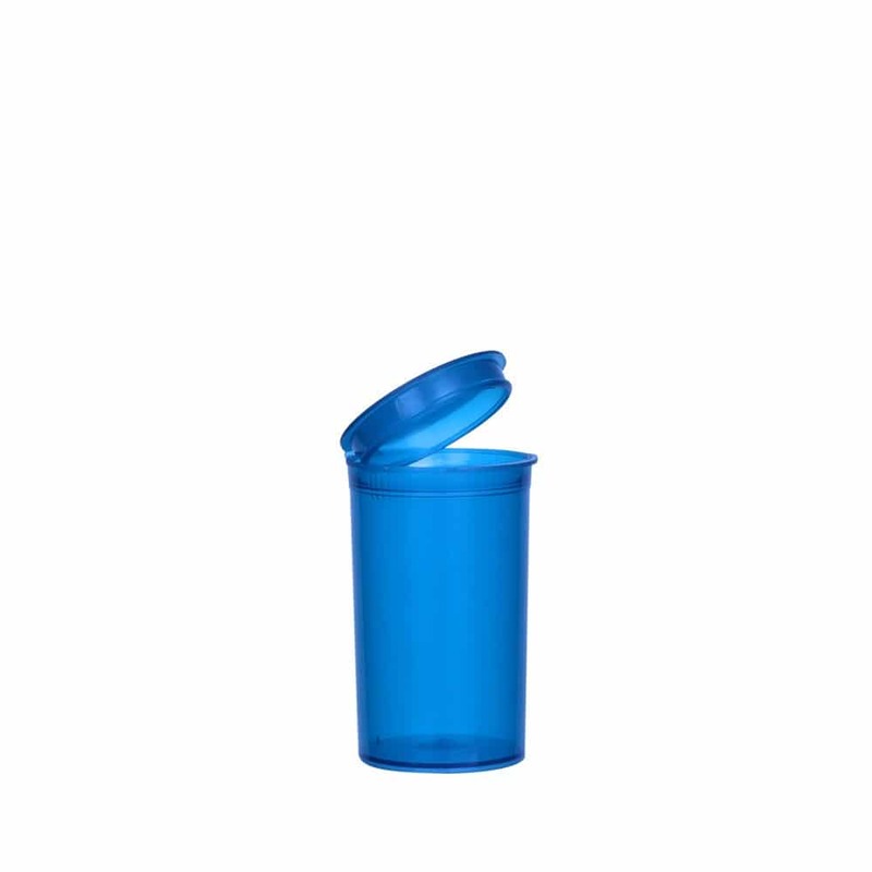 Philips Rx Pop Top Bottle - Translucent Blue- 19 dram - 225 Units