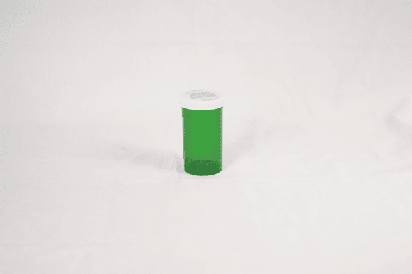 Green Push-N-Turn ScriptPro Compatible Vials 40 Dram-120 Vials/Case